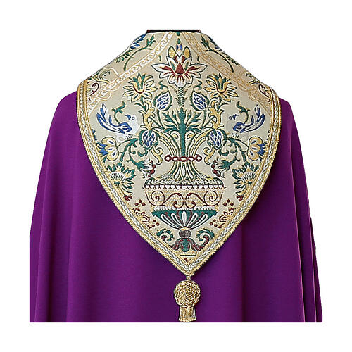 Cope with orphrey of coloured floral trim 6