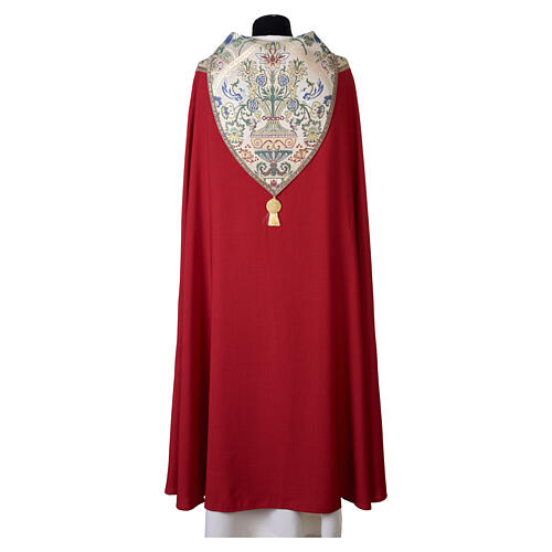 Cope with orphrey of coloured floral trim 10