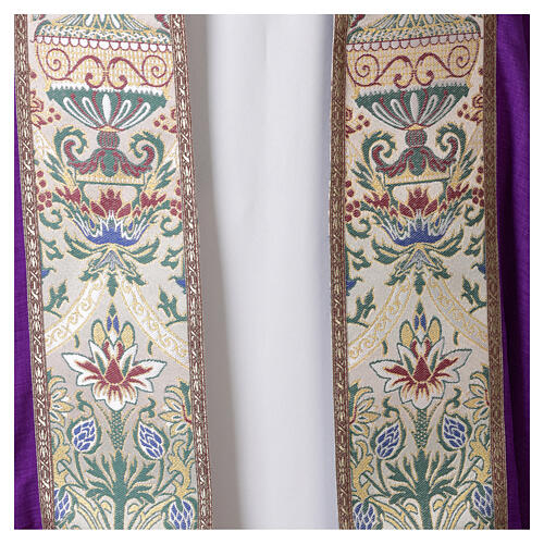 Cope with orphrey of coloured floral trim 17