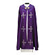 Piviale croci moderne righe poliestere s1
