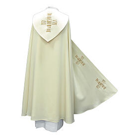 Clergy cope with modern cross stripes in polyester