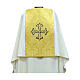 Humeral veil with cross embroidery and floral pattern s1