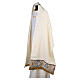 Voile huméral blanc décorations florales en couleurs s7