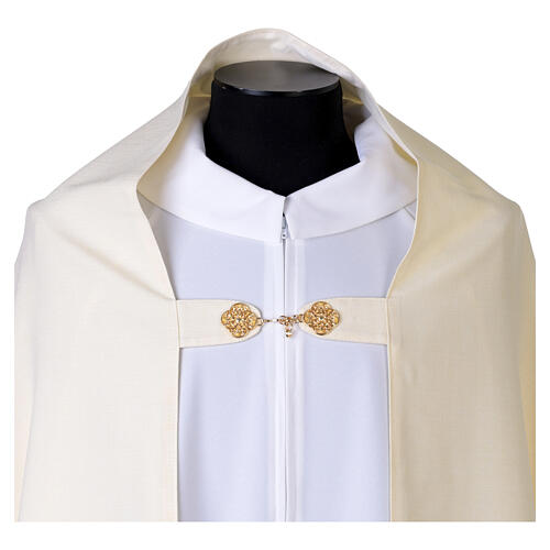 Humeral veil with Chi-Rho on red background and golden stitching 5