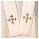 Chasuble broderie or Chi-Rho et eucharistie s13