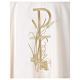 Casula ricamo oro PAX ed eucarestia s7