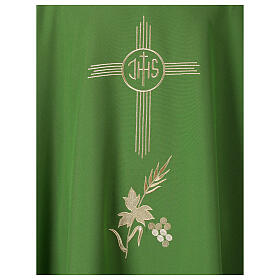 Chasuble IHS croix raisin et blé