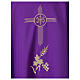 Chasuble IHS Cross with Grapes and Wheat s6