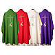 Chasuble IHS Cross with Grapes and Wheat s7