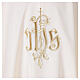 Chasuble with gold embroidery, IHS and cross s4