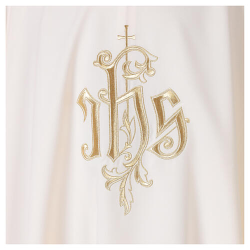 Chasuble with Gold Embroidery IHS and Cross 4