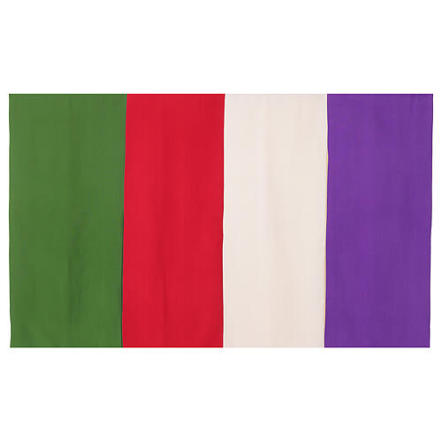 Lectern cover with embroidered IHS, cross, wheat and grape 6