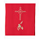 Altar cover with IHS cross, wheat and grape gold embroidery s3
