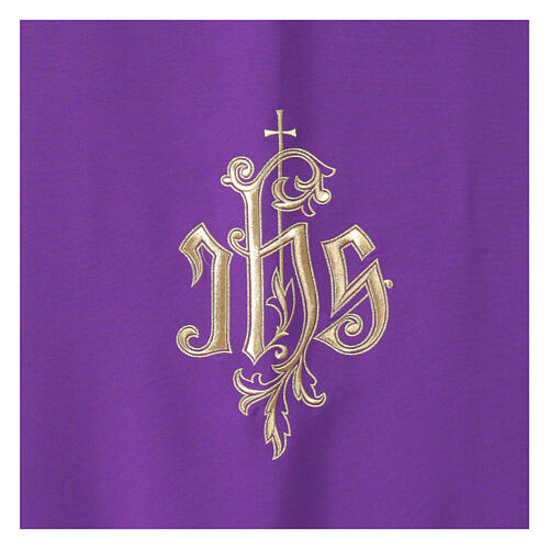 Lectern cover with machine embroidered gold IHS 5