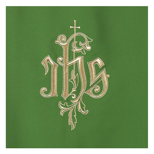 Pulpit Cover Machine Embroidered IHS Gold 2