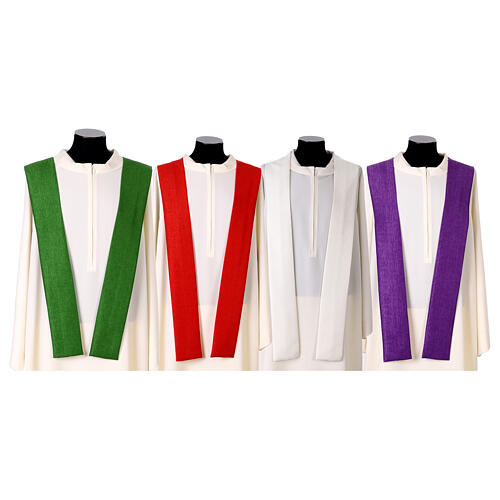 Chasuble of Jubilee 2025, wool with embroidered logo, front and back 17