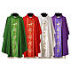 Chasuble of Jubilee 2025, wool with embroidered logo, front and back s1