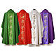 Chasuble of Jubilee 2025, wool with embroidered logo, front and back s16