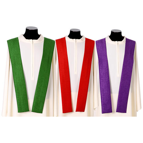 Chasuble Jubilé 2025 en laine logo brodé recto verso 12