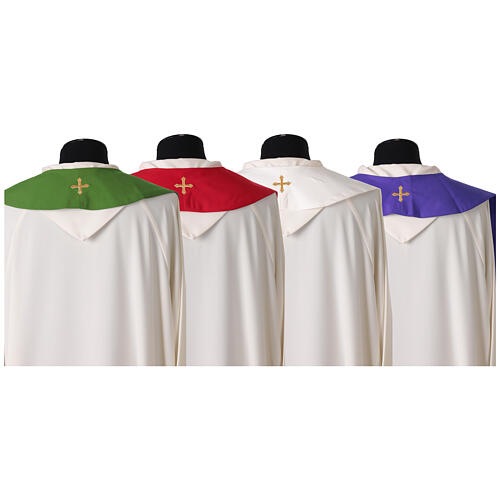 Embroidered stole with cross and fish 11