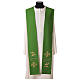 Embroidered stole with cross and fish s2