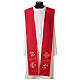 Embroidered stole with cross and fish s4