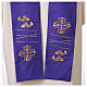Embroidered stole with cross and fish s9