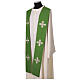 Stola sacerdotale croce ricamata oro e grigio s4