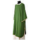 Simple polyester deacon dalmatic with gold edges and stole s3