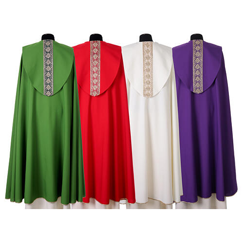 Cope with applied fabric bands, 100% polyester 11