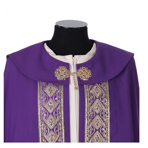 Clergy Cope with Applied Fabric Trims 100% Polyester 10