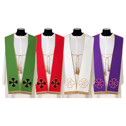 Estola cruces y aplicaciones 100% poliéster 1