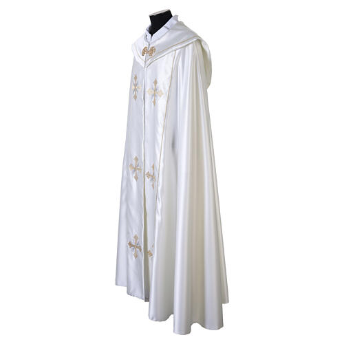 Cope with bicolour silver and gold cross and fan motif 5