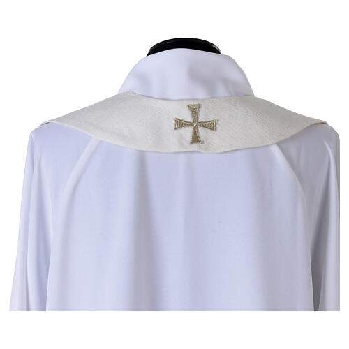 Cope with bicolour silver and gold cross and fan motif 9