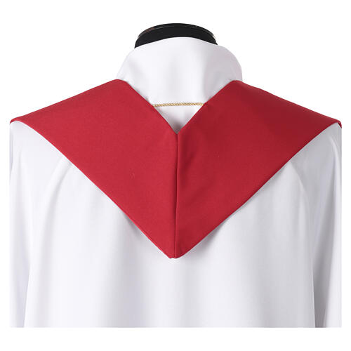 Stole with golden grape and vine embroidery for priest 8