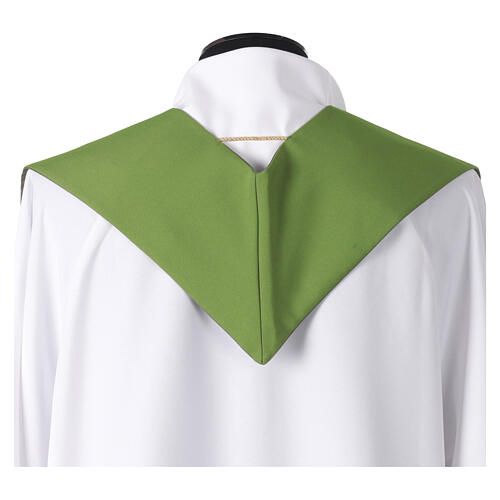 Stola ricamo uva dorata e tralcio per sacerdote 4