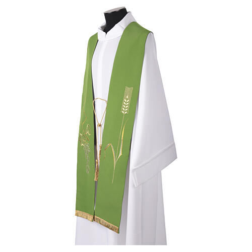 Priest Stole Embroidery Golden Grape and Vine for Priest 3