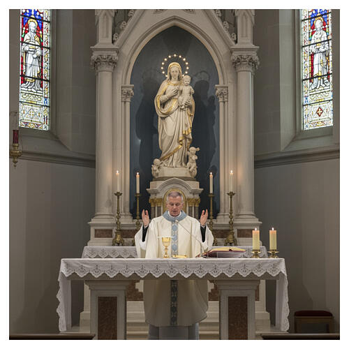 Marian chasuble by Gamma, machine-embroidered, 100% polyester 2