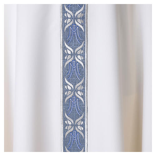 Chasuble mariale broderie à la machine 100% polyester Gamma 6