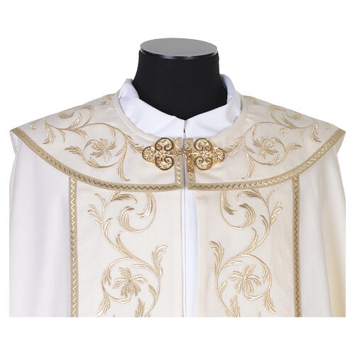 Cope in 100% wool with golden floral embroidery, Gamma 3