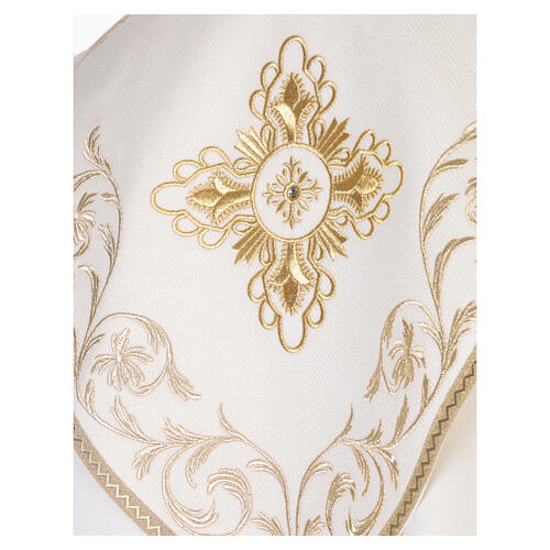 Cope in 100% wool with golden floral embroidery, Gamma 9