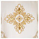 Chasuble in 100% wool with baroque cross and golden floral accents by Gamma s6