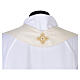 Chasuble in 100% wool with baroque cross and golden floral accents by Gamma s14