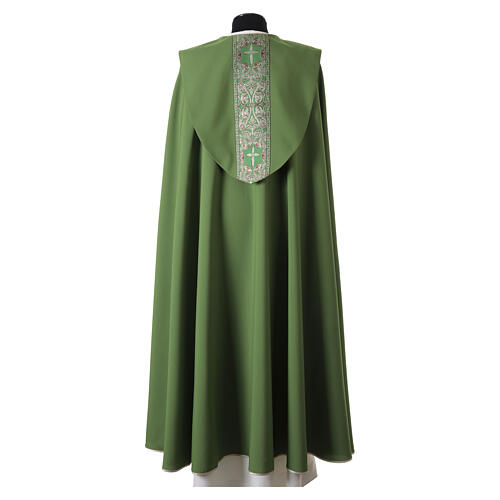 Rauchmantel mit fein gemusterter Bordüre und goldfarbenen Abschlüssen aus 100 % Polyester 12