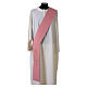 Estola de diácono cor-de-rosa com peixes 100% poliéster s1