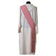 Estola de diácono cor-de-rosa com peixes 100% poliéster s4