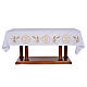Nappe d'autel décor doré épis et symbole IHS s1