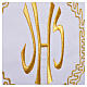 Nappe d'autel décor doré épis et symbole IHS s7