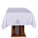 Toalha de altar símbolo mariano 45% algodão 55% poliéster s4