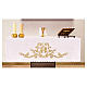 Toalha para altar 165x300 cm bordado dourado IHS s1